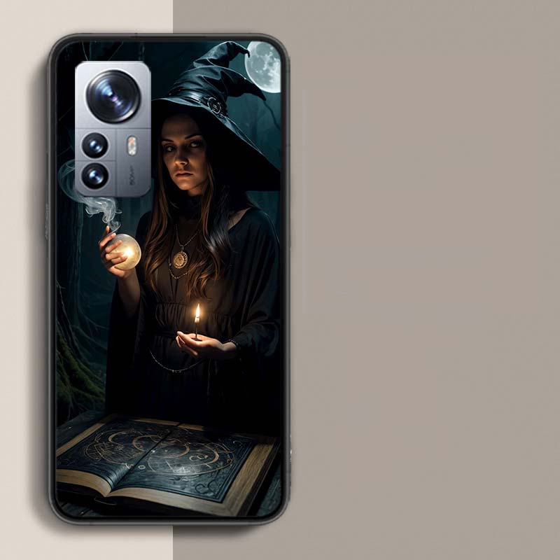 Halloween Moon Witch Horror Phone Case For Redmi Note 13 Pro Plus 14 Pro+ 12S 12 11S 11T 11E 11 10S 10 9S 9 Xiaomi Capa TPU