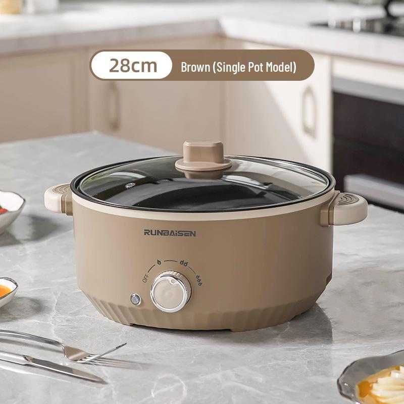 

Многофункциональная электрическая кастрюля: Мультиварка большой вместимости для студентов общежитий - Идеально подходит для приготовления лапши быстрого приготовления и жарки.