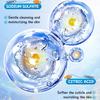 Blueberry Fragrance Bath Salt Ball - Blue and White (Sunken Ball) Naked, Clean Bath Salt Ball
