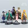 Set Demon Slayer Figur Kamado Tanjirou Nezuko Agatsuma Zenitsu Hashibira Inosuke Giyuu Shinobu PVC Action Figur Modell Spielzeug