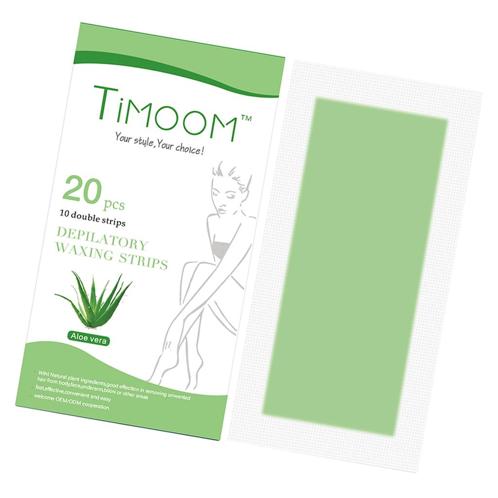 

20 шт. восковые полоски для линии бикини для лица, губ, безопасные, легкие для женщин и мужчин, для удаления волос, алоэ