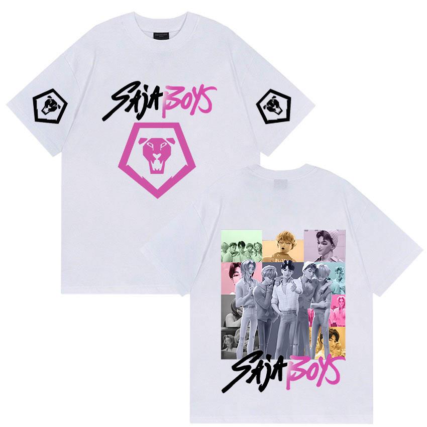 K-pop Saja Boys Demon Hunters 2025 Film Graphic T Shirts Men Women Aesthetic Fashion T-shirts Casual Oversized Short Sleeve Tees