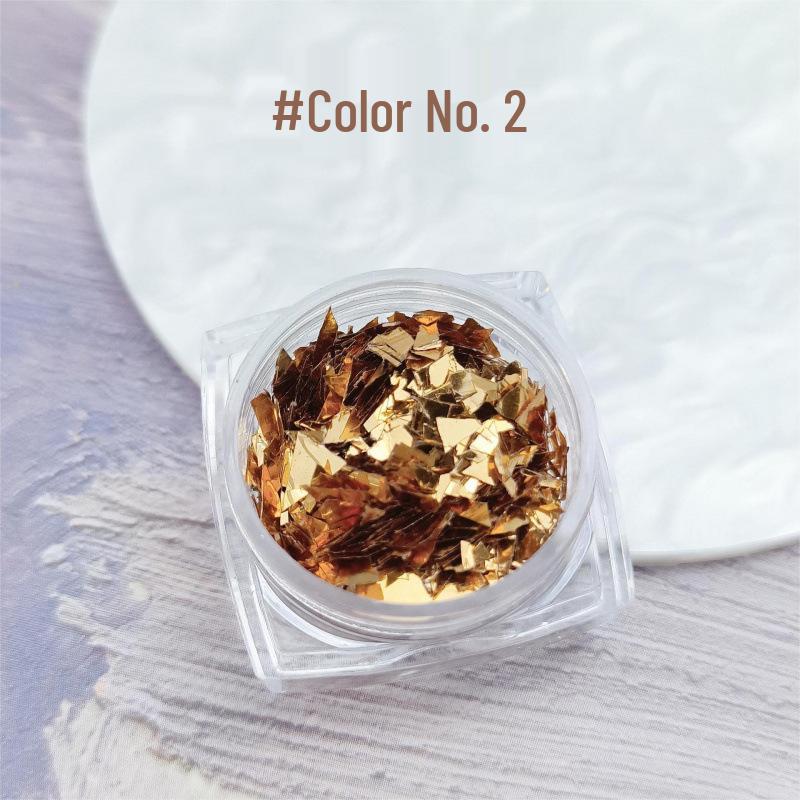 Popular Iridescent Nail Art Cellophane Flakes - Candy Paper & Irregular Glass Shards Accessories