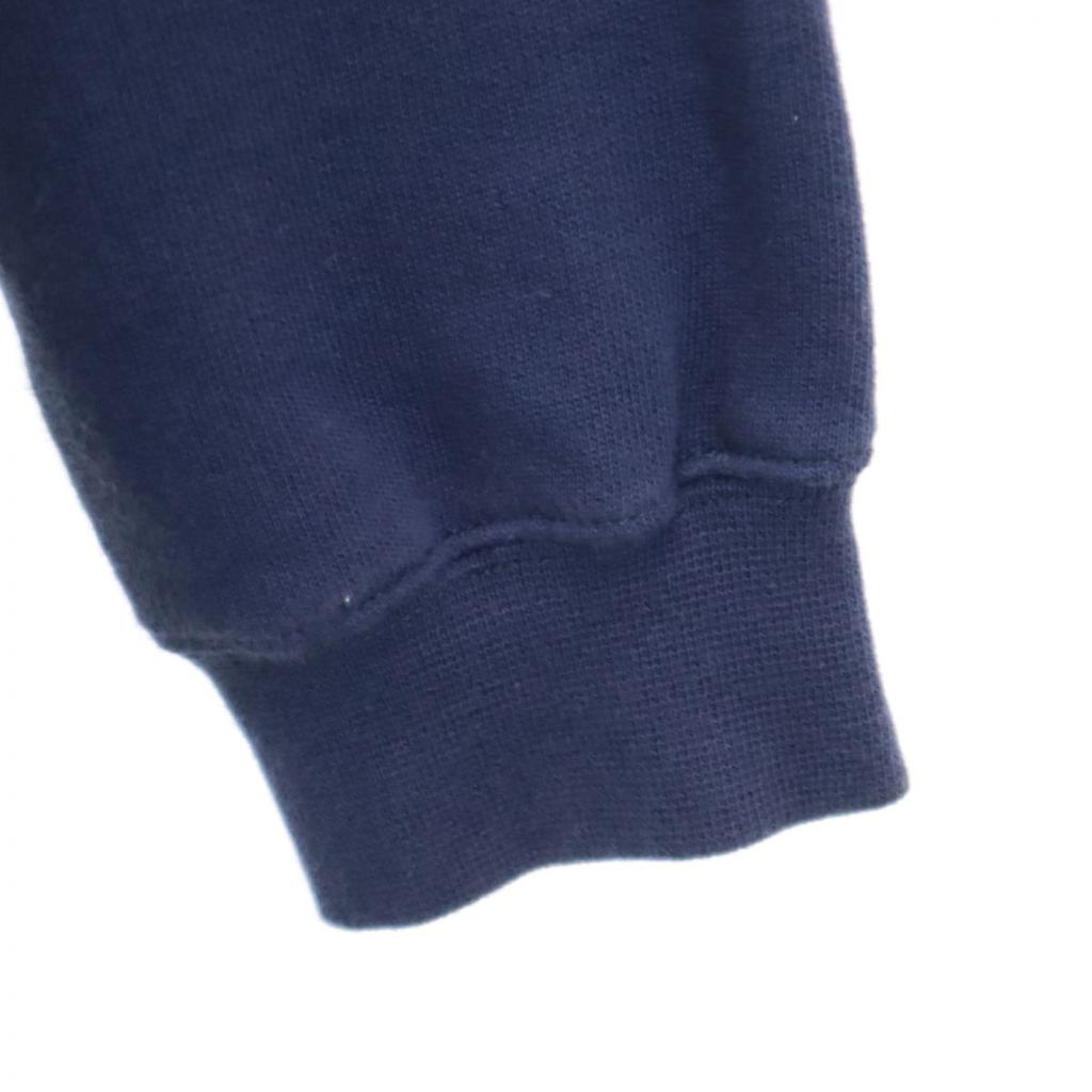 KITSUNE Long Sleeve Sweat Zip Hoodie S Navy Men's Used