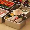 Stainless Steel Food Storage Containers Airtight Snack Containers with Lid Stackable Lunch Box for Camping Picnics School
