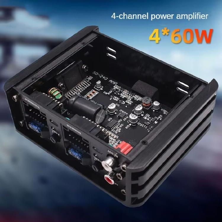 Multifunctional 240W Vehicle Sound Amplifier with High Power Output and Easy Installation for Enhanced Music Enjoyment