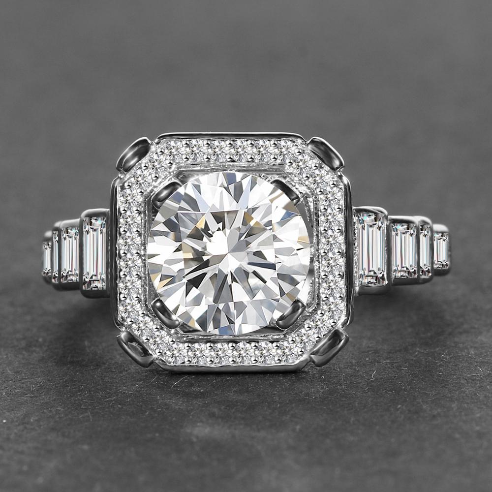 New Luxury Wedding Rings for Women Silver Party Anniversary Engagement Jewelry Ring Top Quality Gifts