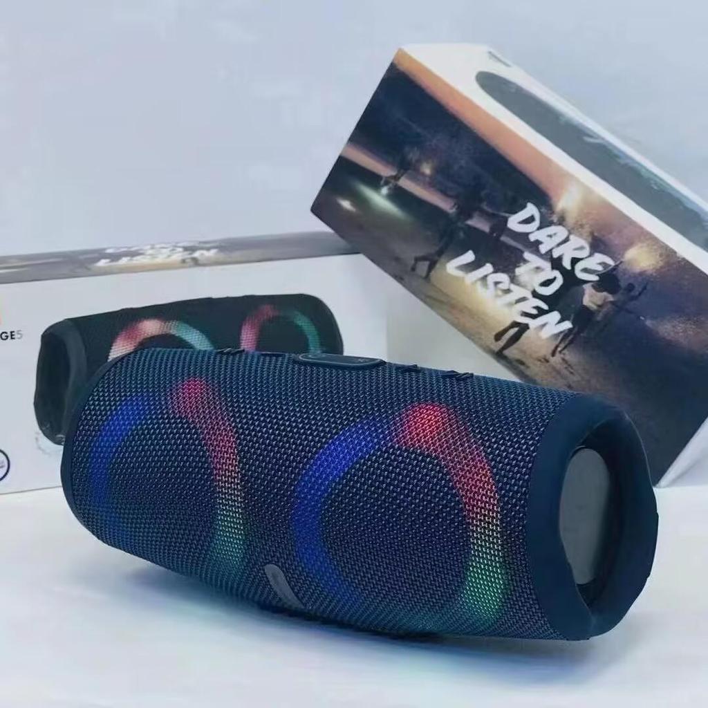 Portable Waterproof High Power Bluetooth Speaker RGB Colorful Light Wireless Subwoofer 360 Stereo Surround TWS FM Boom Box