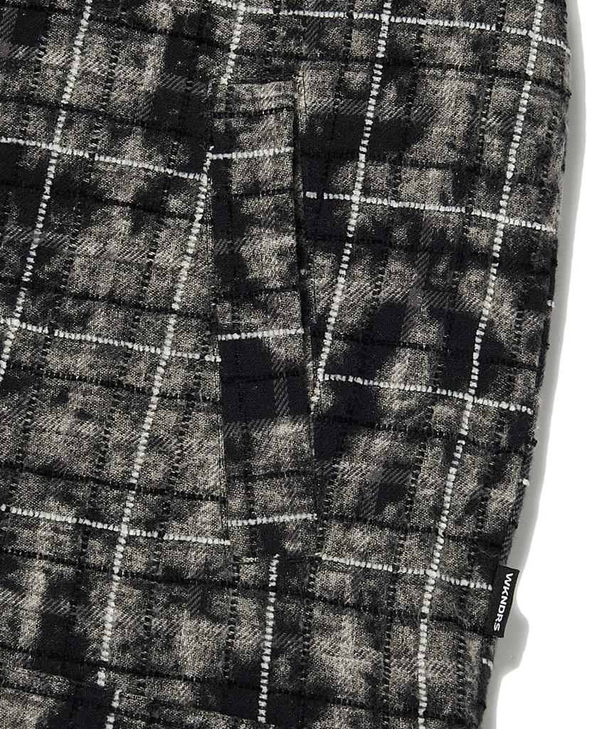 WKNDRS Checkered Zipup Shirt (Black)
