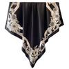 Fashion Temperament Silk Scarf Flower Print Scarf Twill Silk Large Square Scarf 91x91cm Shawl Sun Protection Travel Headscarf