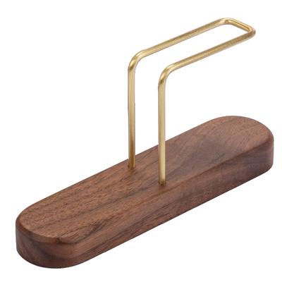 NOELAMOR Coffee Filter Holder Wooden Coffee Paper Stand Disposable Coffee Filter (Walnut Wood)