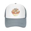 Cat Noodles Baseball Cap Womens Unisex's Trucker Hat Adjustable Mesh Sandwich Caps for Unisex Women