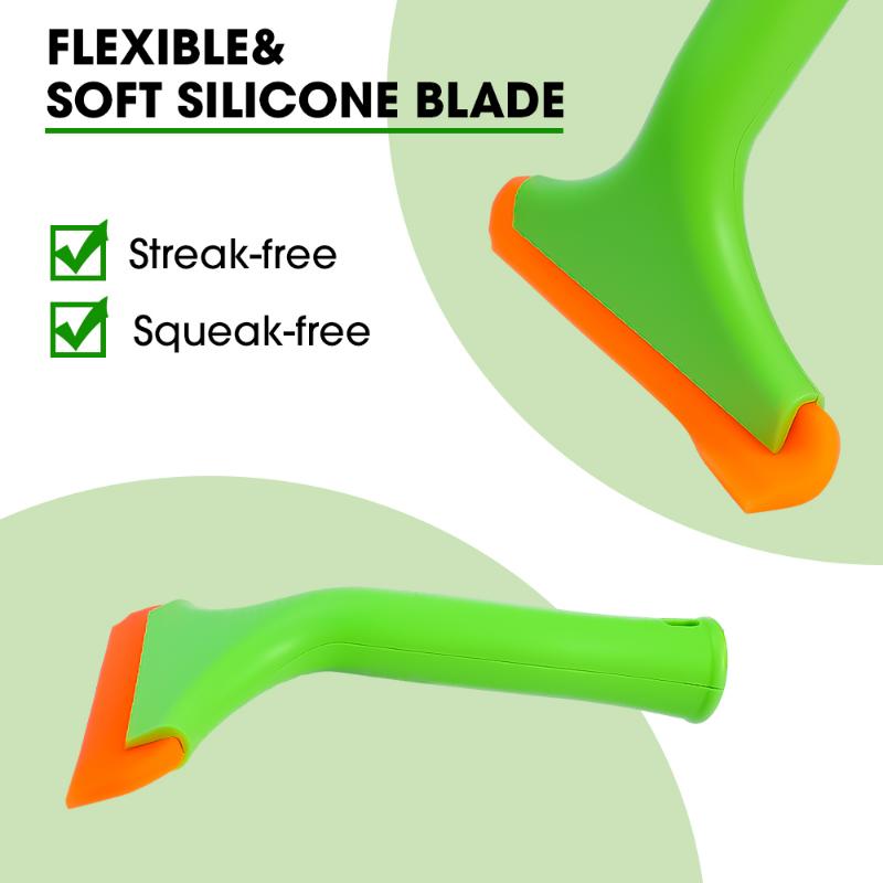 Răzuitor Siliconic pentru Geam Auto, Racletă Auto pentru Apă, Instrumente de Curățare, Parbriz Vehicul, Oglindă Casă, Folie Vinil Wrap, Racletă
