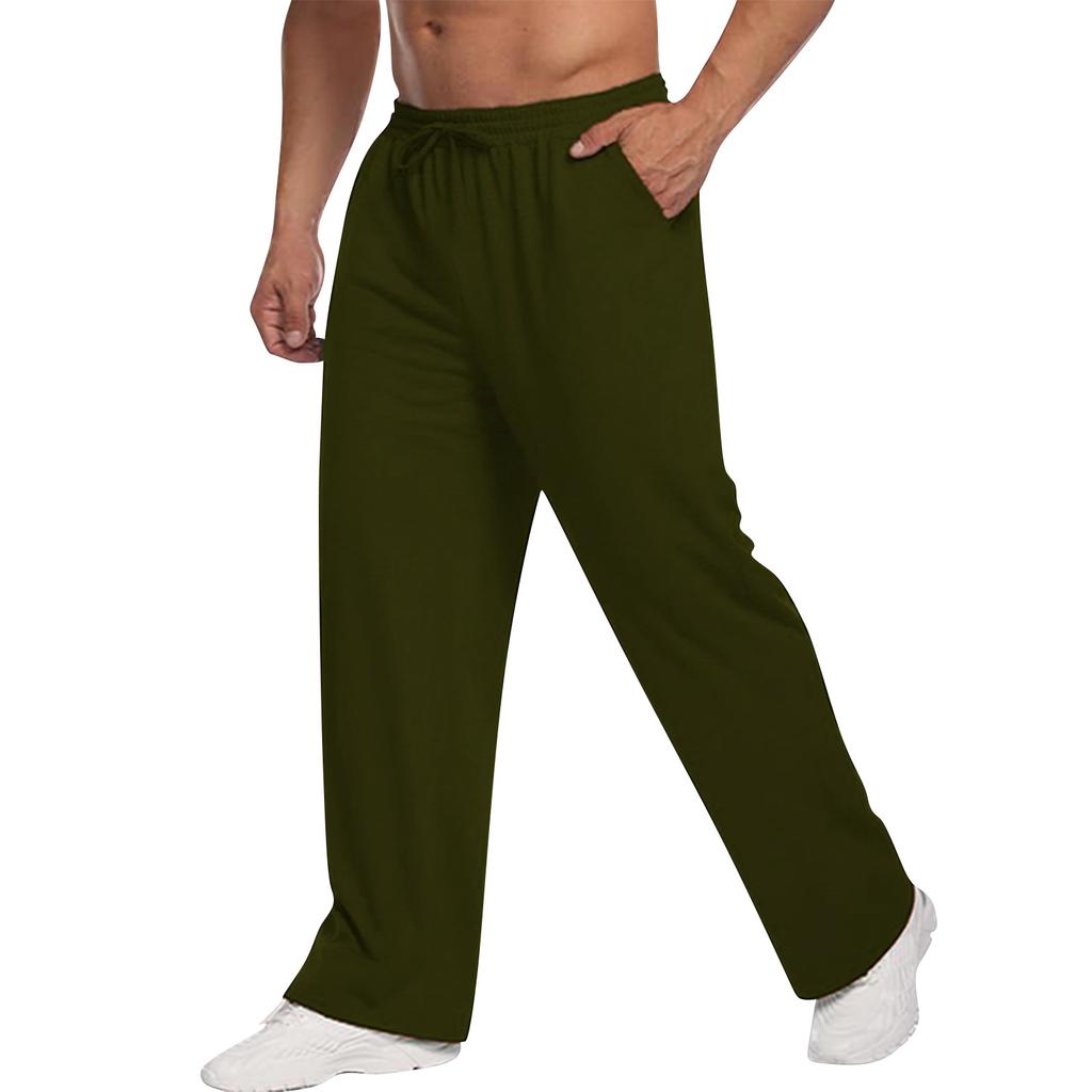 Men's Sweatpants with Drawstring and Elastic Waistband for Everyday Wear