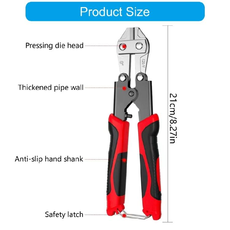 Pinze da Taglio in Acciaio Pesante Tronchesi Industriali per Barre d'Armatura Catene Design Ergonomico Protezioni Antiruggine