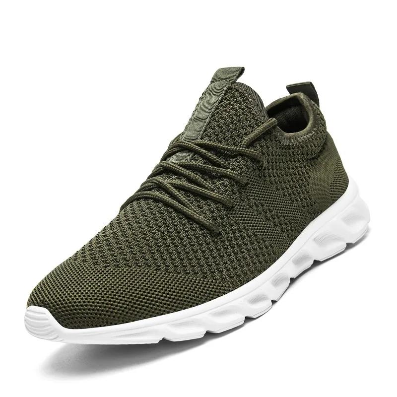 Men Casual Sports Shoes Air Mesh Lightweight Sneakers Anti-slip and Wear-resistant Flat Walking Shoe Athletic Jogging Size 36