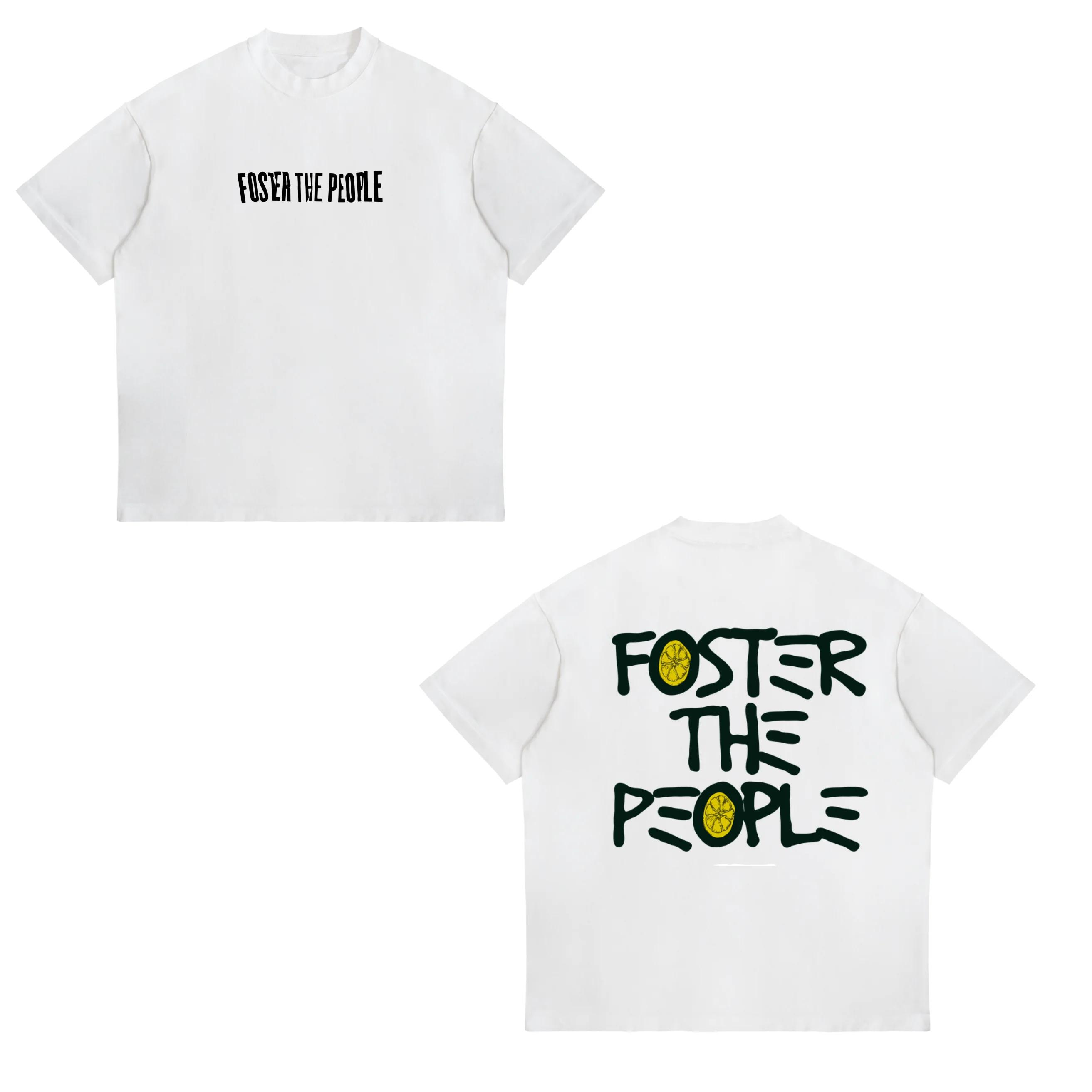 

2026 Limited Foster The People Band T Shirt Unisex Women Fashion Hip Hop Vintage Oversized Tshirt Cotton Casual ONeck Tshirts M