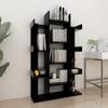 Day and Night - Day and Night Black Plywood Bookcase 86x25.5x140 Cm