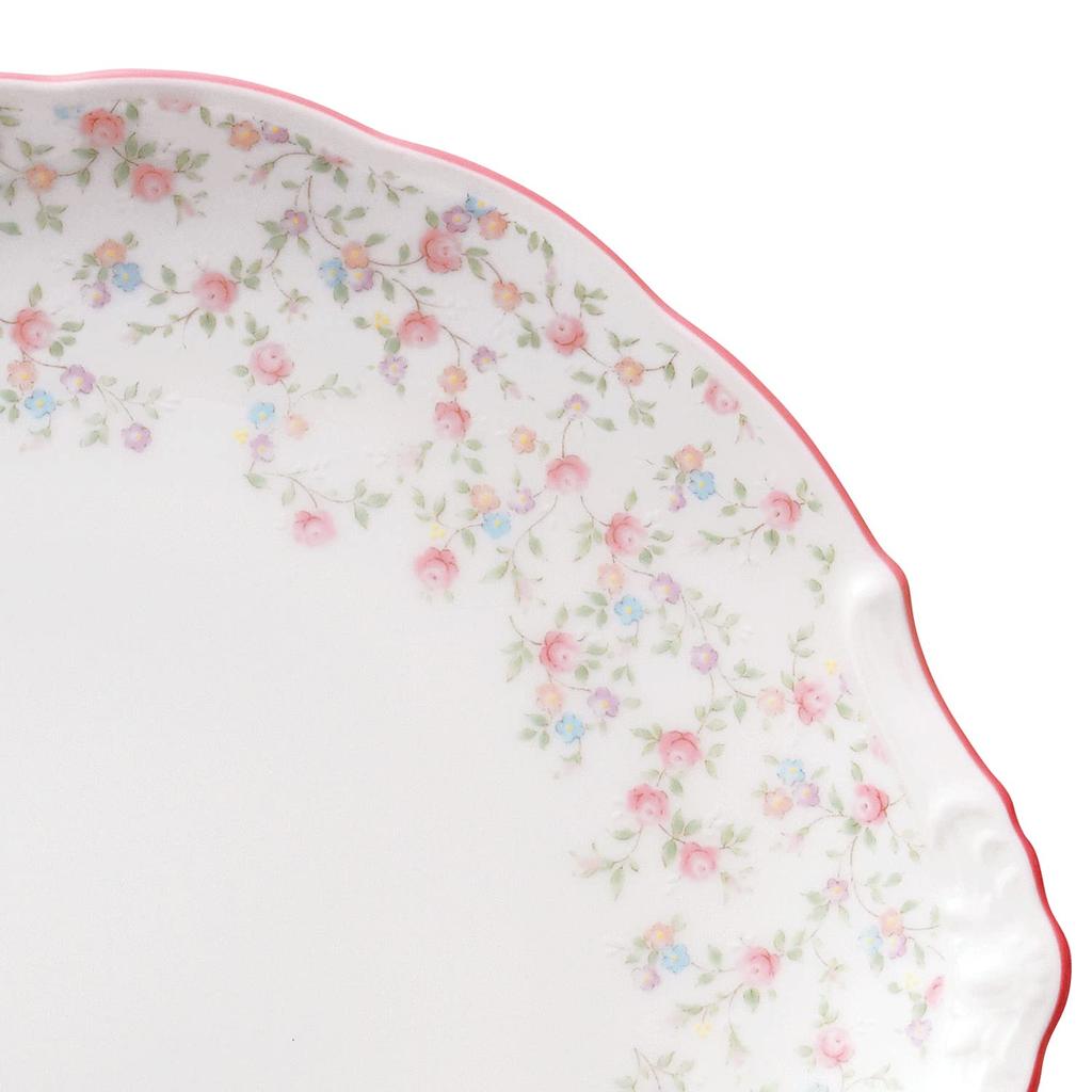 Noritake Cutie Rose Bone Plate, 28cm, Microwave-Safe, China, T58119A/9940