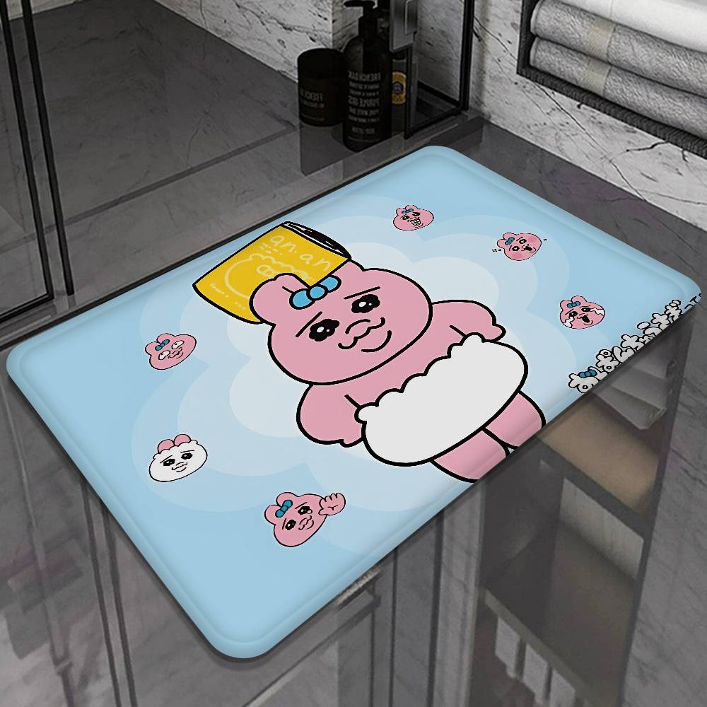 O-Opanchu U-Usagi Cartoon Cute Floor Mat Cheaper Anti-slip Modern Living Room Balcony Printed Bedside Mats