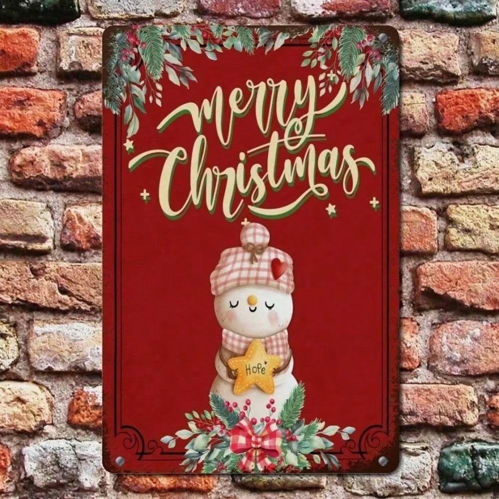 Винтажная металлическая жестяная табличка Ретро Настенное искусство Домашний декор 20x30см