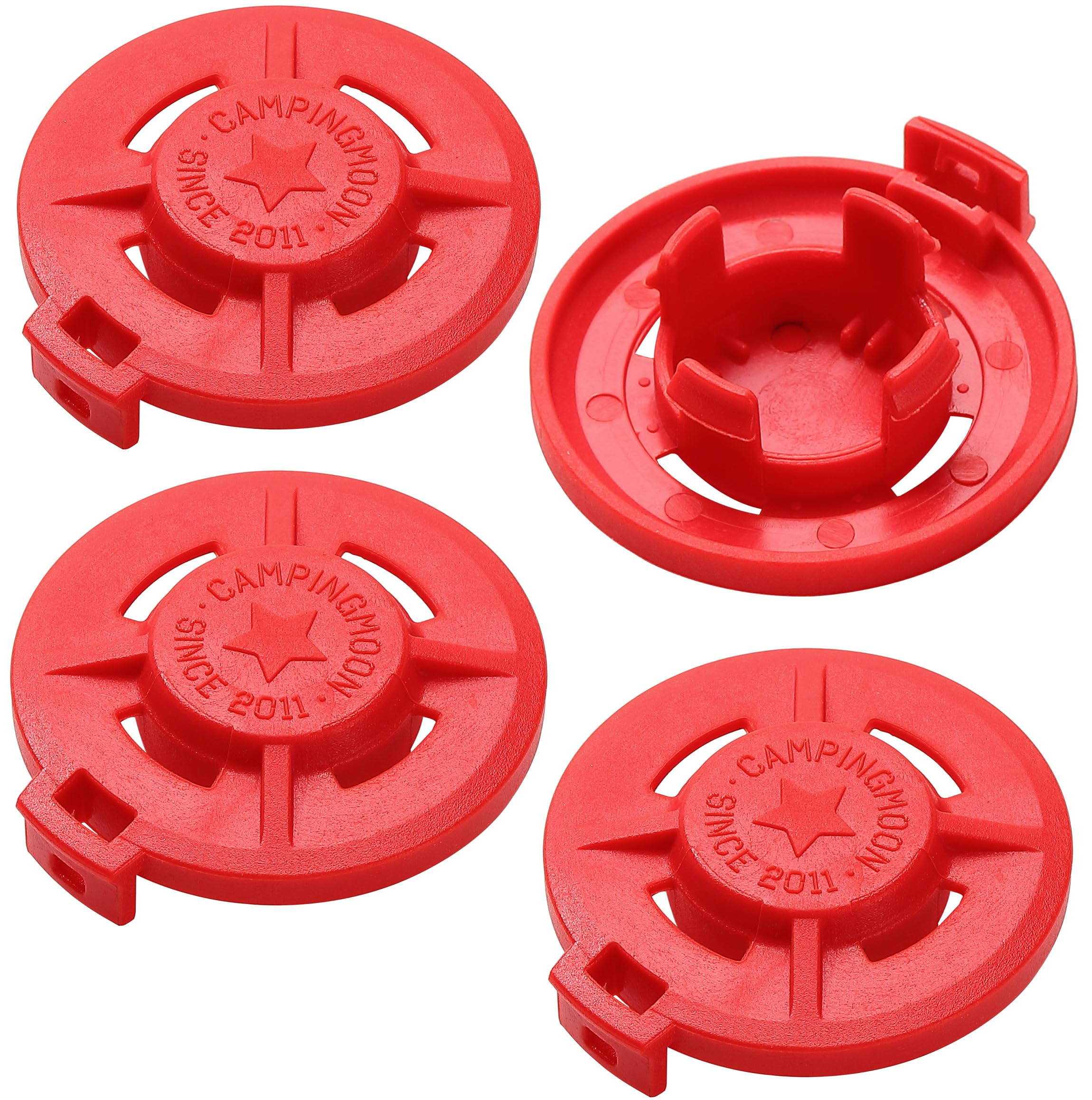 CAMPING MOON Cap Lid for Portable Cassette Gas Canisters (CB Cans) - Resin, Red, G-RD4