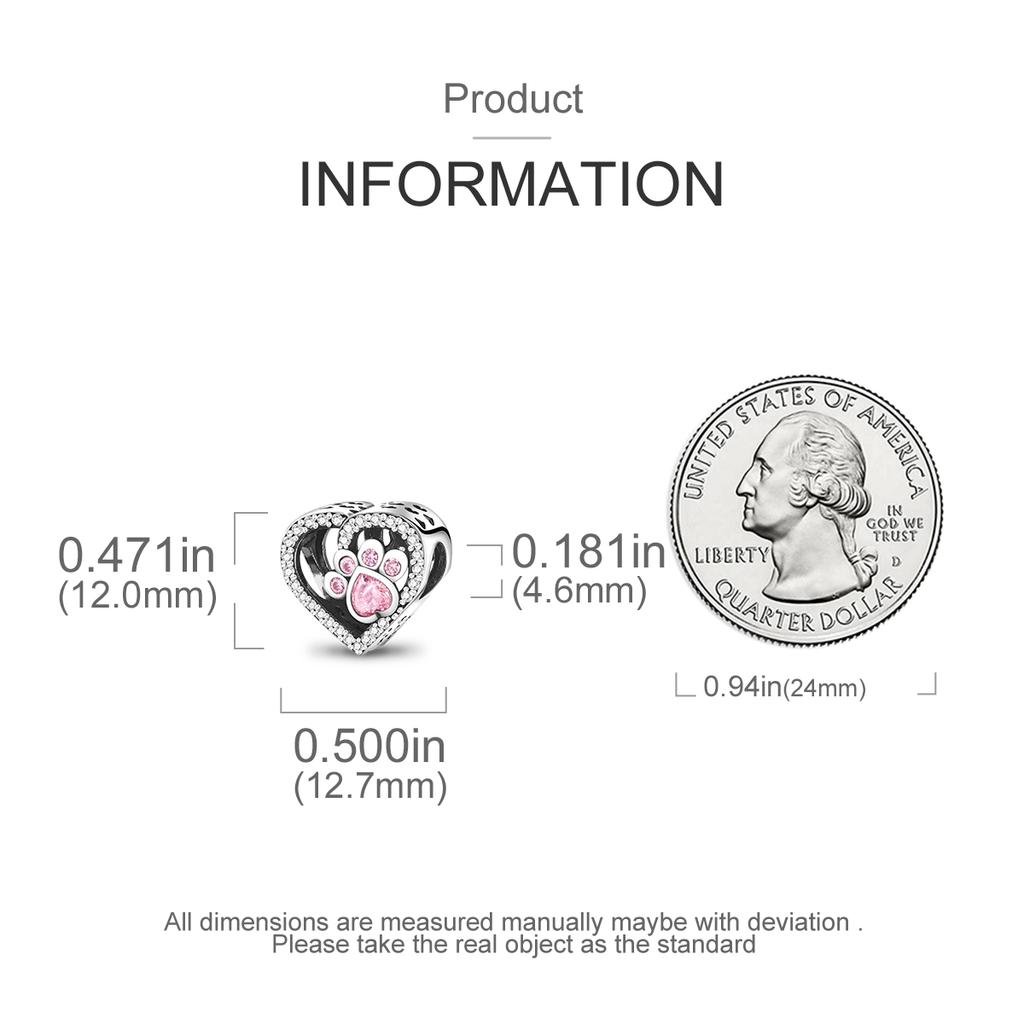 925 Silver Cat Dog Pet Paw Prints Series Charms Beads Fit Fashion Bracelets S925 DIY Jewelry Gifts Accessory