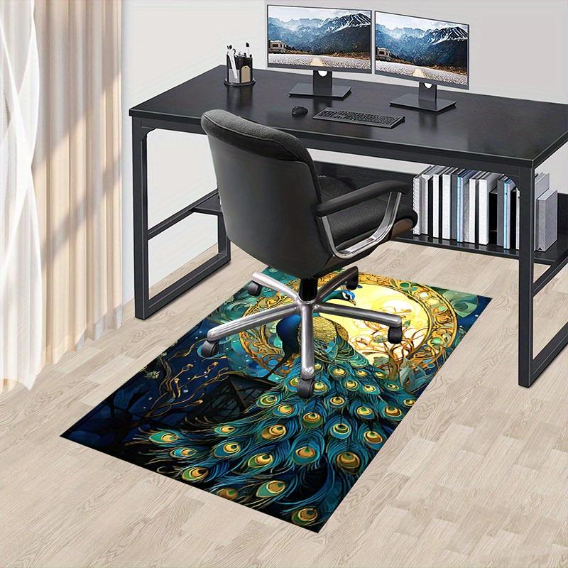 

1 шт. Килим з тематикою Арт-Нуво Павич для декору дому, Нековзкий килим для офісу, Підкладка під крісло, Килимок для вулиці, Подарунки на Різдво та Хелловін-0731014 60cm by 90cm