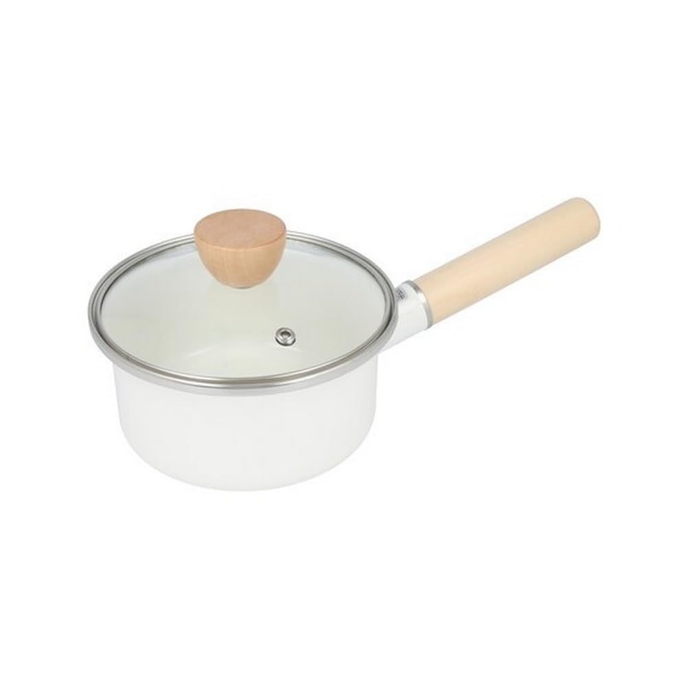 

Nitori IH Gas Fire Enamel Pot MOREISH 14cm White NITORI 8942111 Single-handed