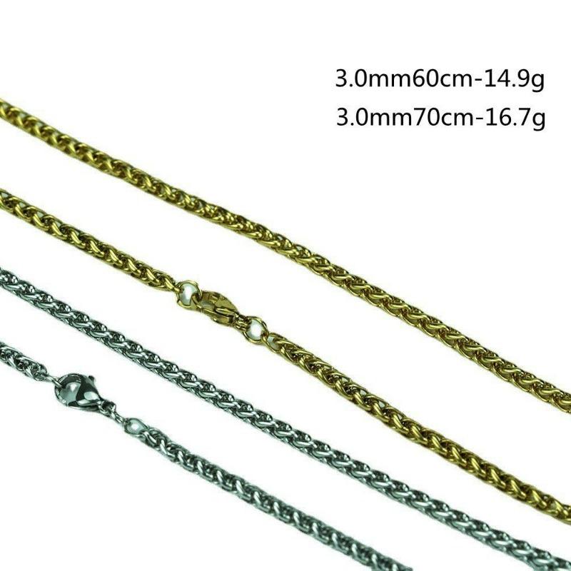 Jewelry Stainless Steel Keel Chain Titanium Steel Flower Basket Chain Necklace