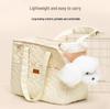 Portable Breathable Pet Carrier: Lightweight Canvas Crossbody for Cats & Small Dogs