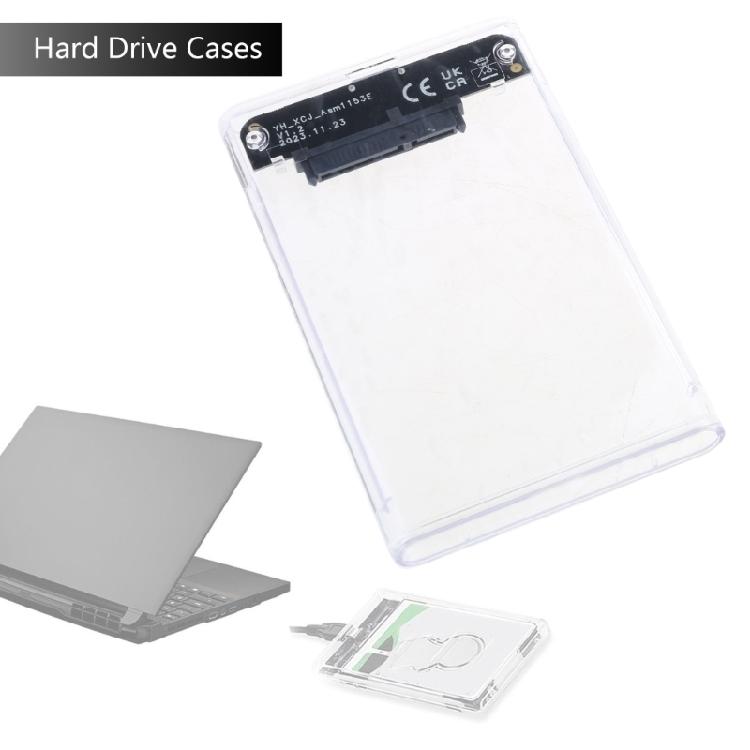 2.5inch HDD SSD Case USB Plastic HDD Enclosure Externals Hard Drive Disk Case