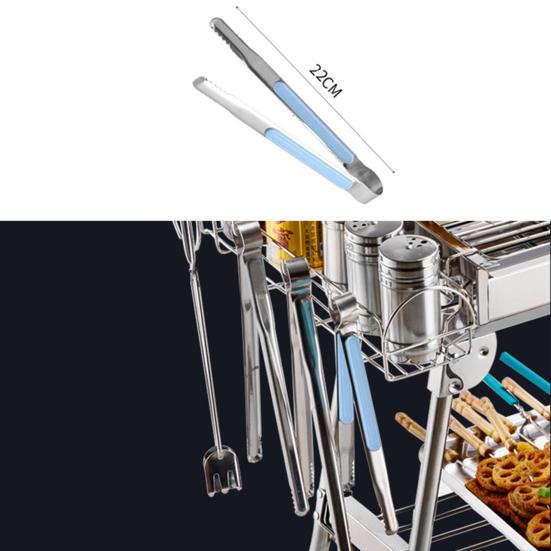 Portable Rust-Free Reusable Metal Handy Dessert Bread Food Clips for Picnic Cooking Clips