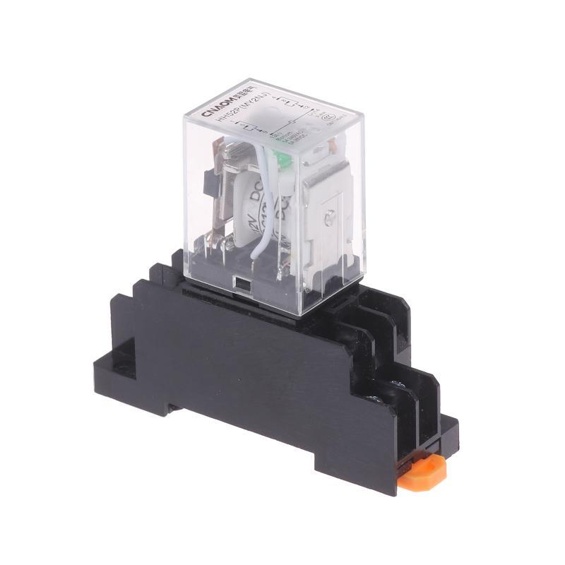 Miniature Coil Generalel Ectromagnetic Intermediate Relay Switch With Base Hh52P Led 12V Dc/220V Ac
