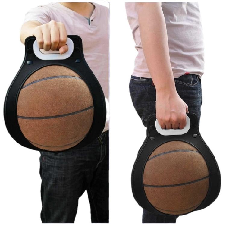 Regulable Balls Storage Solution with Antislip Basketball Volleyballs Accessory for Garage Storage