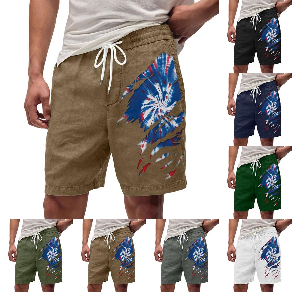 Men's Summer Large Casual Loose Sports Pants Beach Shorts