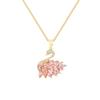 Micro-Set Zircon Swan Titanium Steel Necklace Summer Light Luxury Minimalist Versatile High-End Collarbone Chain Jewelry