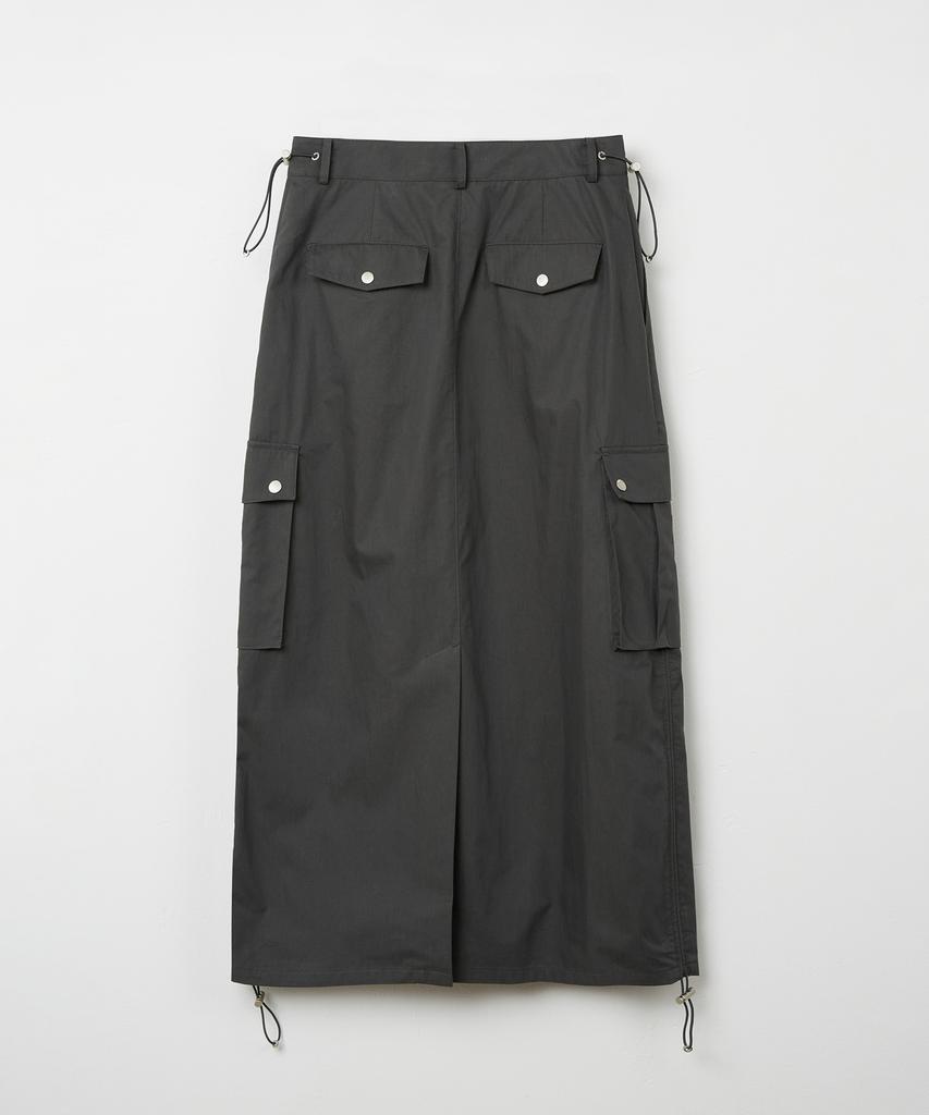 Kimwear (Women) String Cargo Skirt_Charcoal