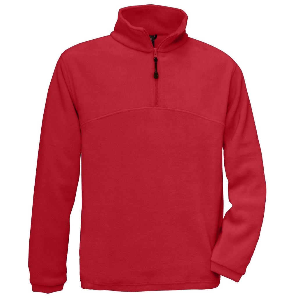 B&C Mens Highlander+ Quarter Zip Fleece Top