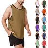 Ärmelloses Sport-Tanktop für Herren Leicht Atmungsaktiv Schnelltrocknend Muskelshirt Rundhalsausschnitt Sportbekleidung für Training Laufen Fitnessstudio Workout