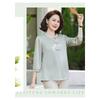Chinese Style Mandarin Collar Blouse Embroidered Butterfly Half Sleeve Casual Women's Top