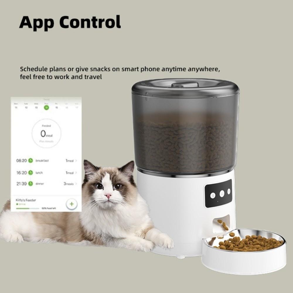 Timed Feeding Smart Pet Feeder 4L Dog Food Dispenser Electric Feeder APP Control Feeder  Home Use
