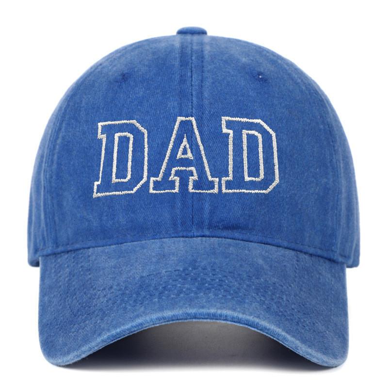 Dad Mom Embroidered Baseball Cap With Cotton Material For Summer Casual Style