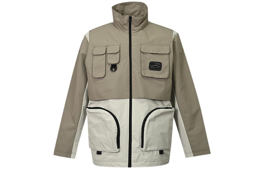 Vans Jackets Men s Khaki Stand Collar Moderate Workwear VN0A5H8LYEH XL