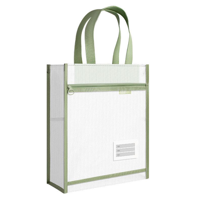Transparent Double-Layer Mesh Tote: Student Exam Document Organizer