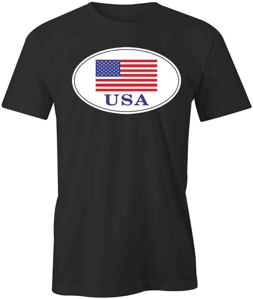 USA FLAG TShirt Tee Printed Graphic T-Shirt Gift S1BCB078 AMERICA