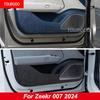 For Zeekr 007 2024-2026 Suede Door Anti Kick Pad Interior Protection Sticker Accessories