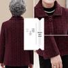 Grandma's Autumn Wool-Blend Coat: Cozy Velvet-Lined Winter Wear for Elderly Ladies