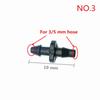 3mm, 4mm, 8mm,12mm Barbed Straight Connector Hose Coupling Plumbing Pipe Fittings Joint Tube Adapter 20 Pcs