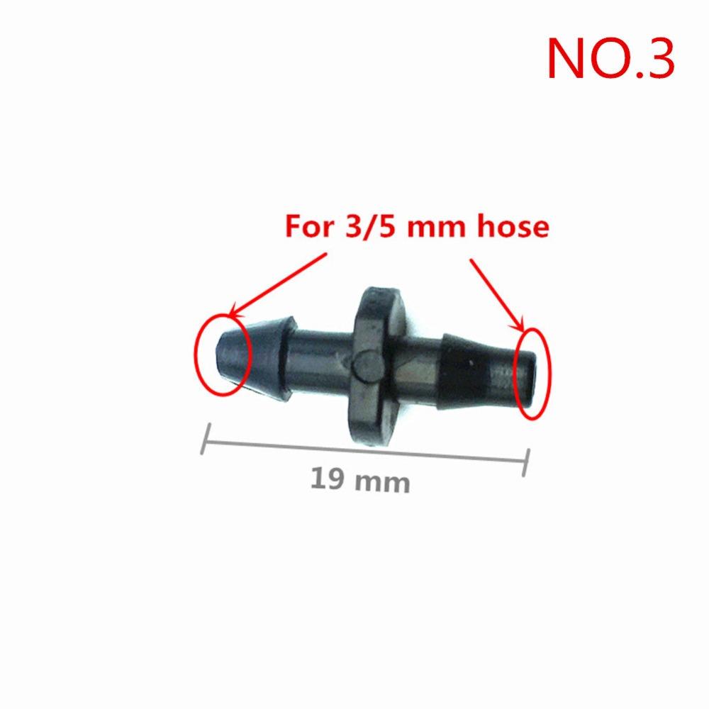 3mm, 4mm, 8mm,12mm Barbed Straight Connector Hose Coupling Plumbing Pipe Fittings Joint Tube Adapter 20 Pcs